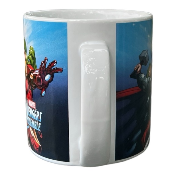 MARVEL AVENGERS ASSEMBLE 20 OZ COFFEE CUP MUG IRON MAN HULK THOR CAPTAIN AMERICA - Picture 4 of 6